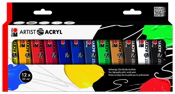 Artist Acryl 12x22ml, súprava