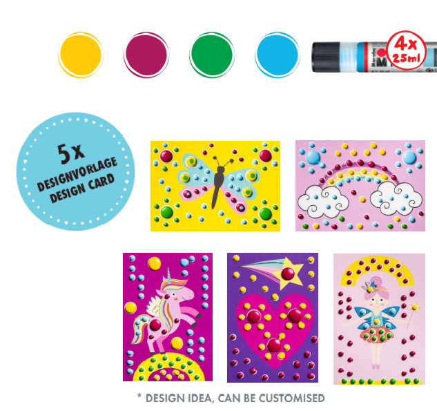 Dot Pen 25ml, súprava 4x25ml, UNICORN