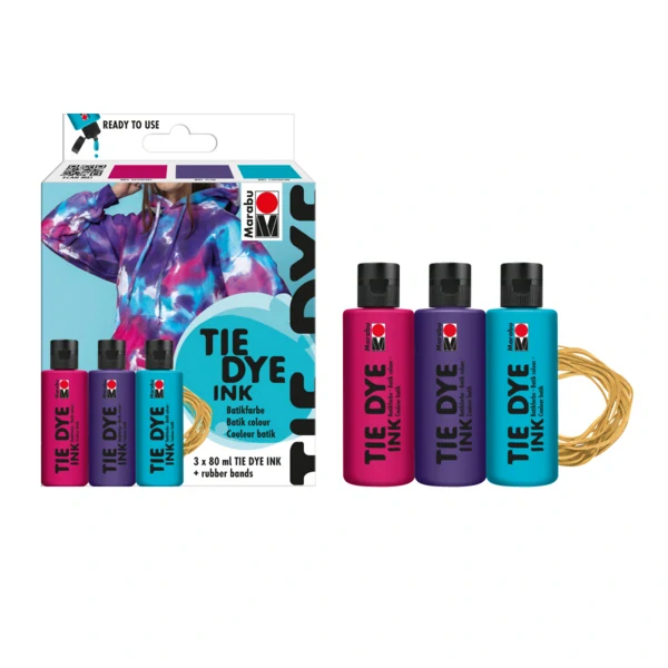 Tie-Dye-Ink Set, 3x80ml, Trend