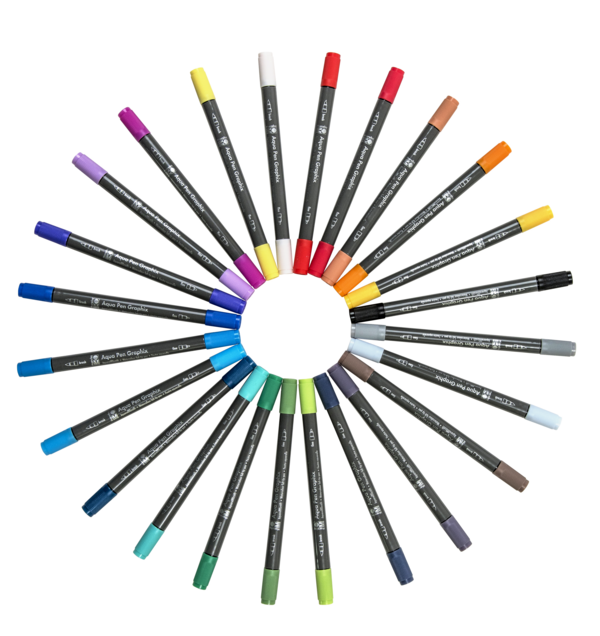 Aqua Pen Graphix - Octopy, súprava 24 popisovačov