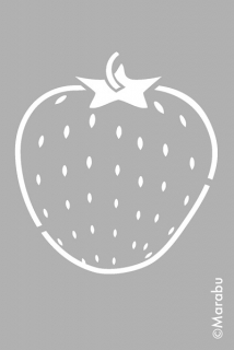 Šablóna Strawberry 10x15 cm