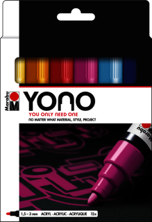YONO Marker Set 12 X 1,5-3 mm, súprava