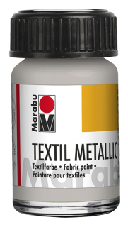 Textil Metallic 15ml, strieborná