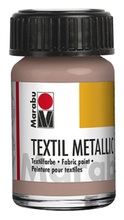 Textil Metallic 15ml, zlatá ružová
