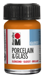 Porcelain & Glass glossy 15ml, oranžová