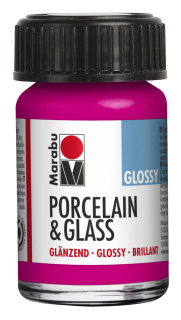 Porcelain & Glass glossy 15ml, malinová