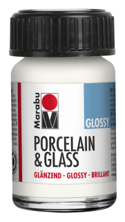 Porcelain & Glass glossy 15ml, biela