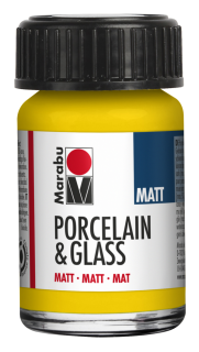 Porcelain & Glass matt 15ml, žltá slnečná