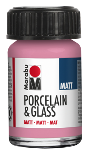 Porcelain & Glass matt 15ml, ružová