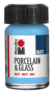 Porcelain & Glass matt 15ml, modrá svetlá