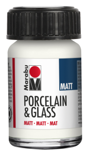 Porcelain & Glass matt 15ml, biela