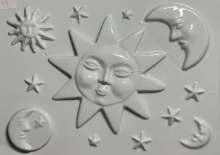 Odlievacia forma, Slnko, mesiac, hviezdy