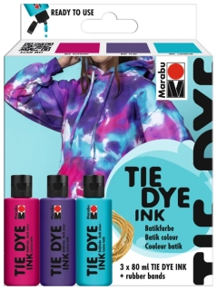 Tie-Dye-Ink Set, 3x80ml, Trend